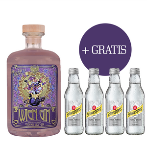 WienGin Violet + 4x Schweppes Dry Tonic Water GRATIS dazu